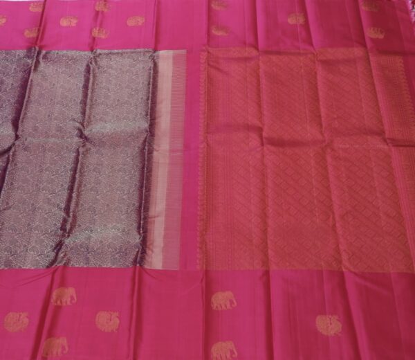 Kanchipuram Pure Silk Saree MKS039 - Image 3