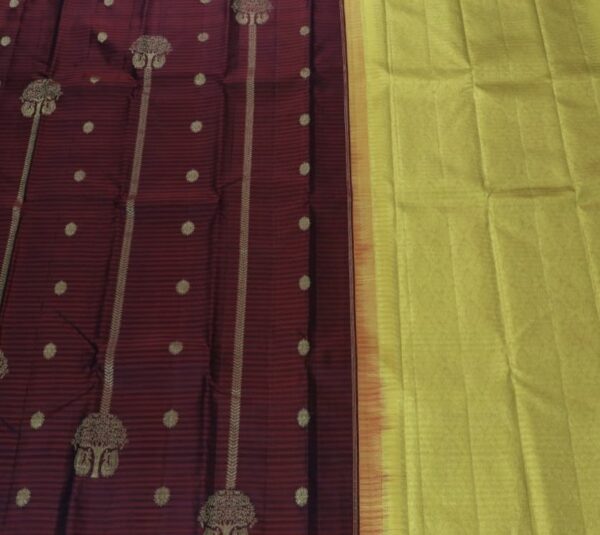 Kanchipuram Pure Silk Saree MKS041 - Image 3