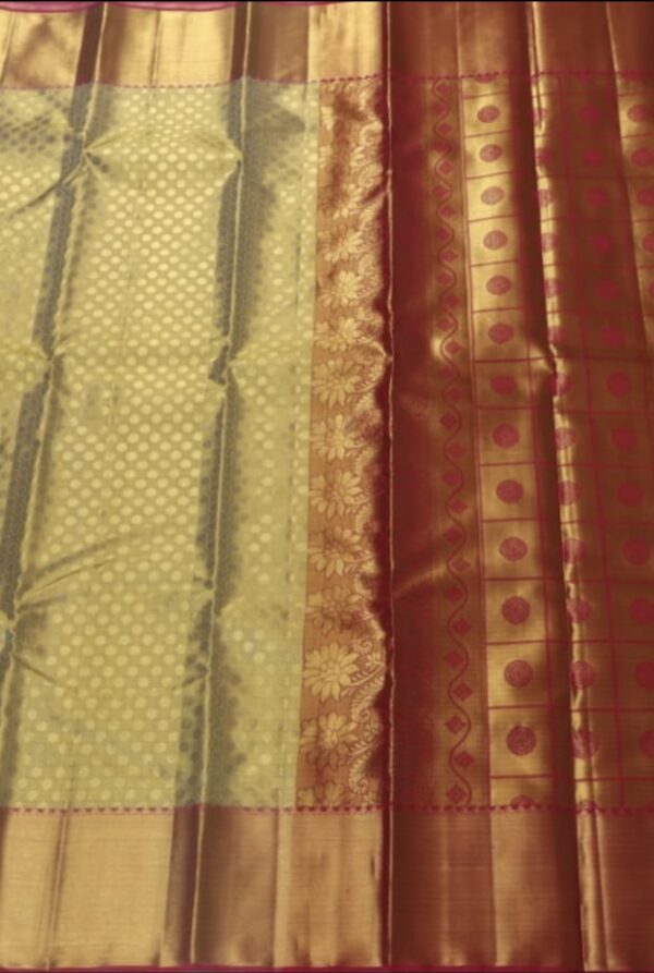 Kanchipuram  Silk Saree MKS012 - Image 3